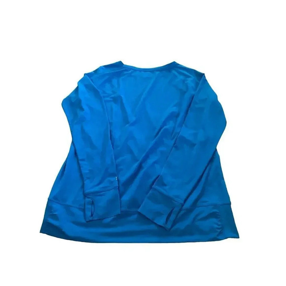 Coolibar Blue Long Sleeve Round Neck Pullover Sweater Size Large - Picture 3 of 3